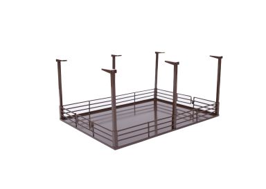 Outdoor Arena with Light Poles